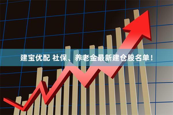 建宝优配 社保、养老金最新建仓股名单！